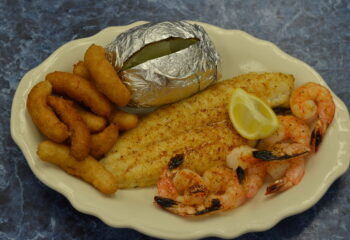 Br. Flounder and Jumbo Shrimp